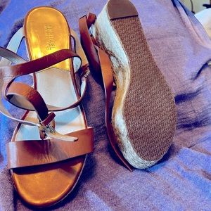 Brown Michael Kors Platform Sandals